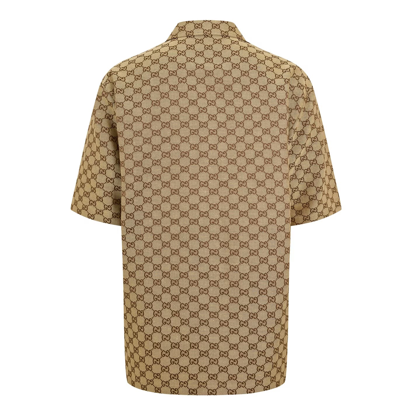 Gucci Short-Sleeve Shirt (GG/Linen)