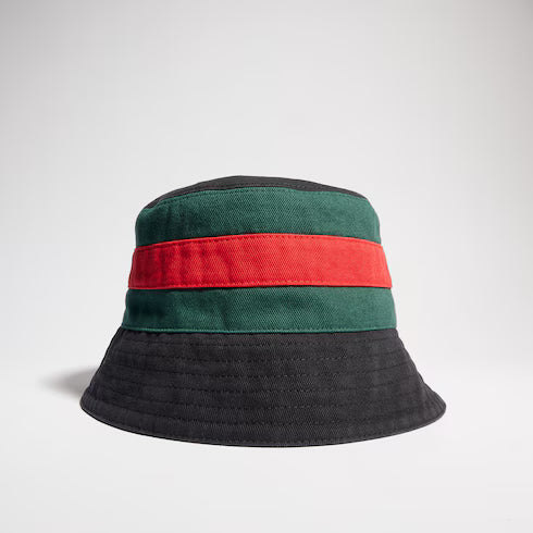 Gucci GG Bucket Hat Canvas - (Black)