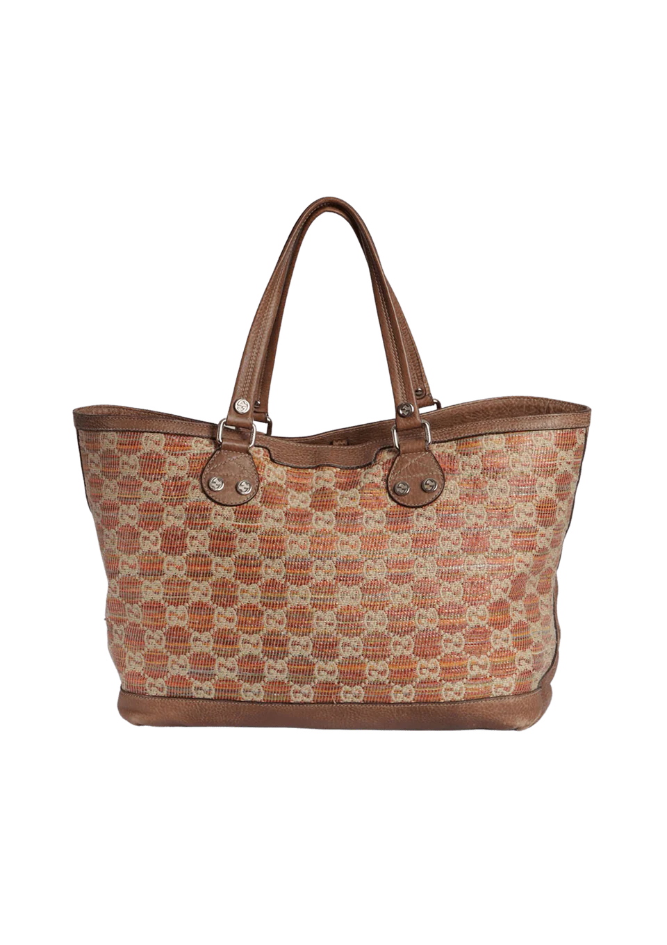 Gucci GG Logo Straw Tote