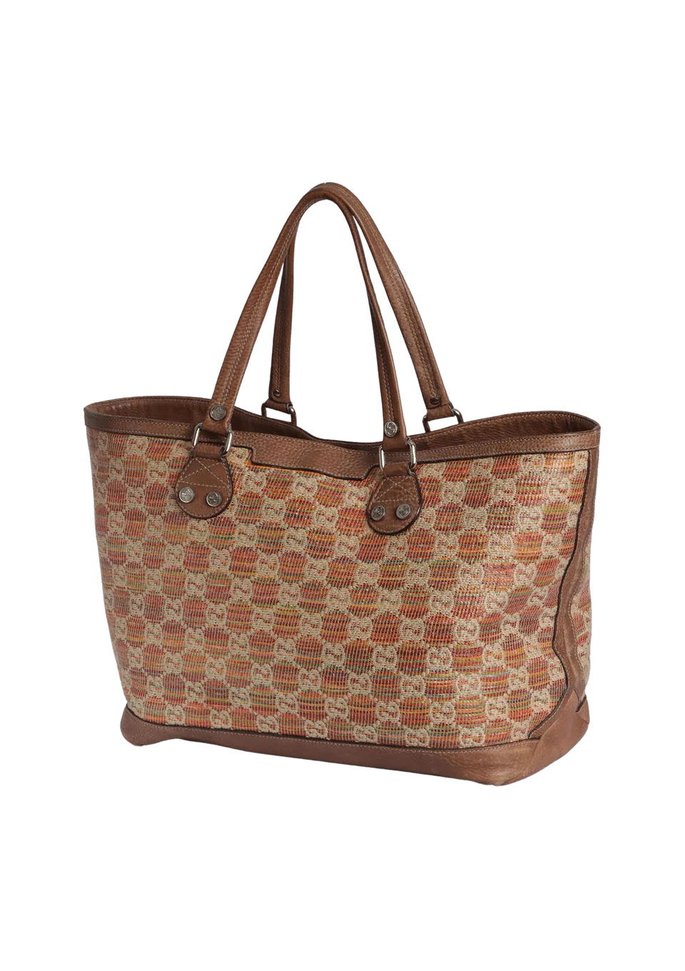 Gucci GG Logo Straw Tote