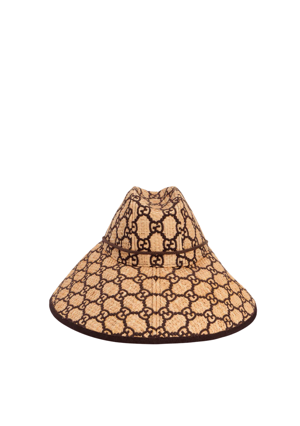 Gucci GG Raffia Wide Brim Hat