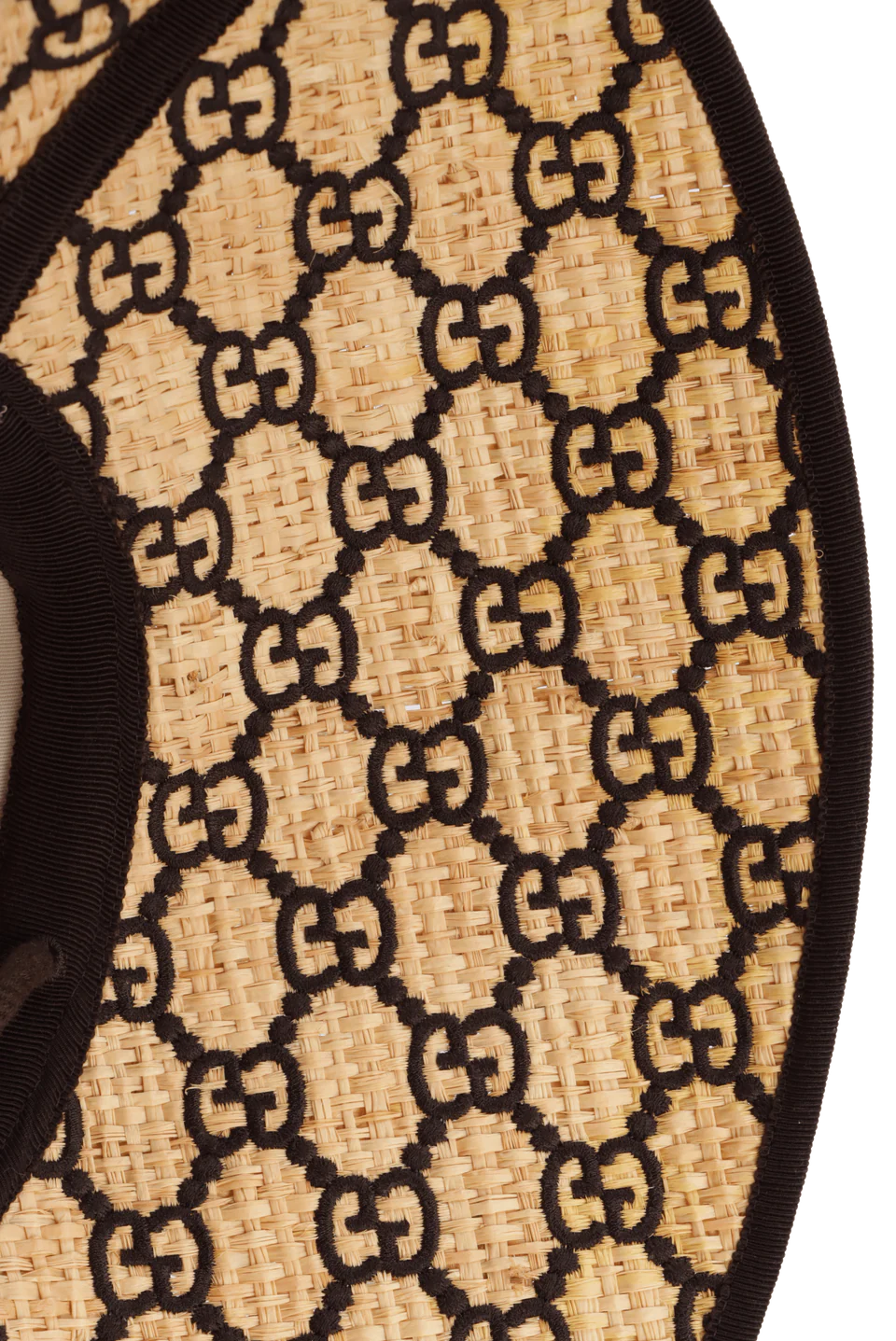 Gucci GG Raffia Wide Brim Hat