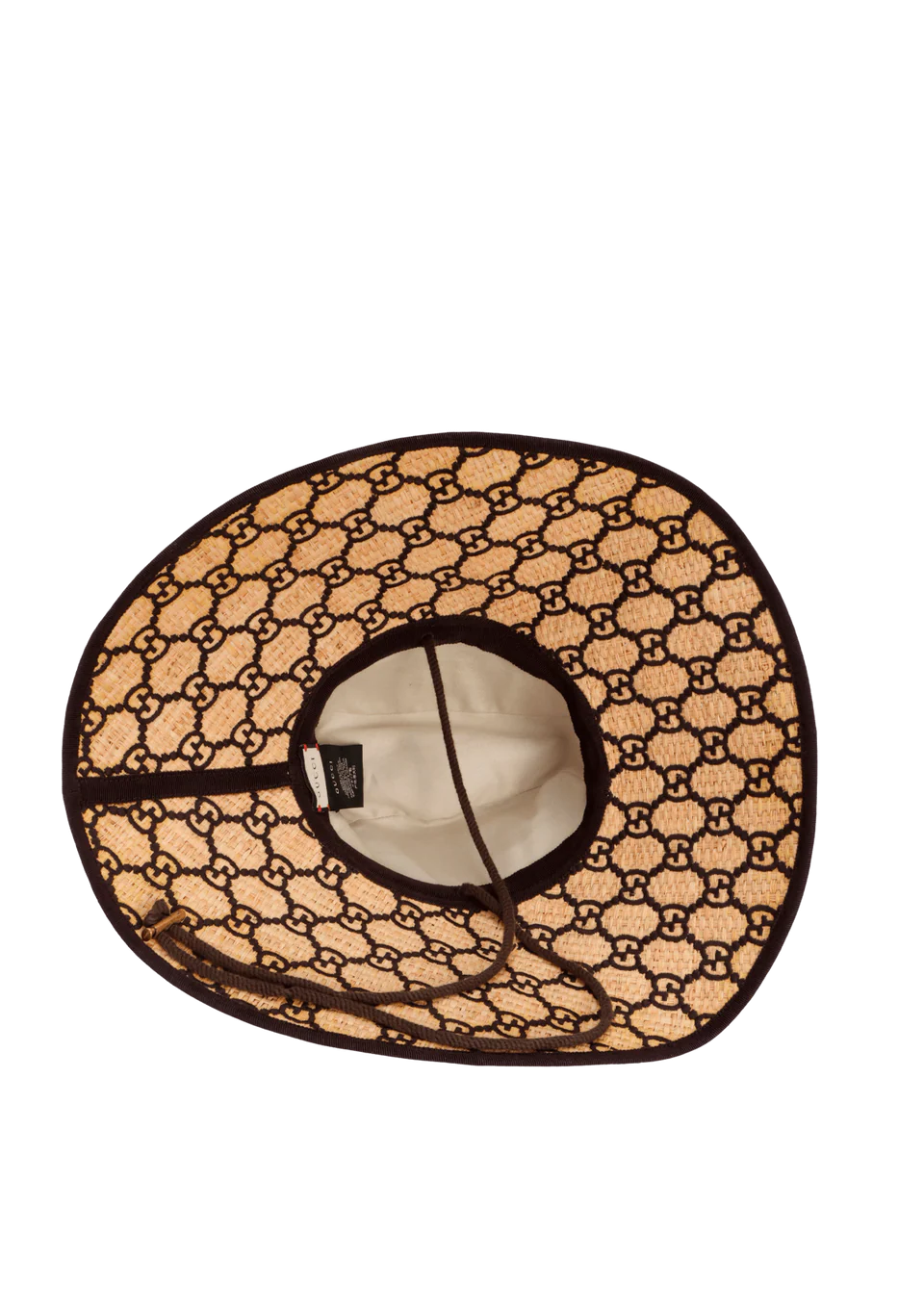Gucci GG Raffia Wide Brim Hat