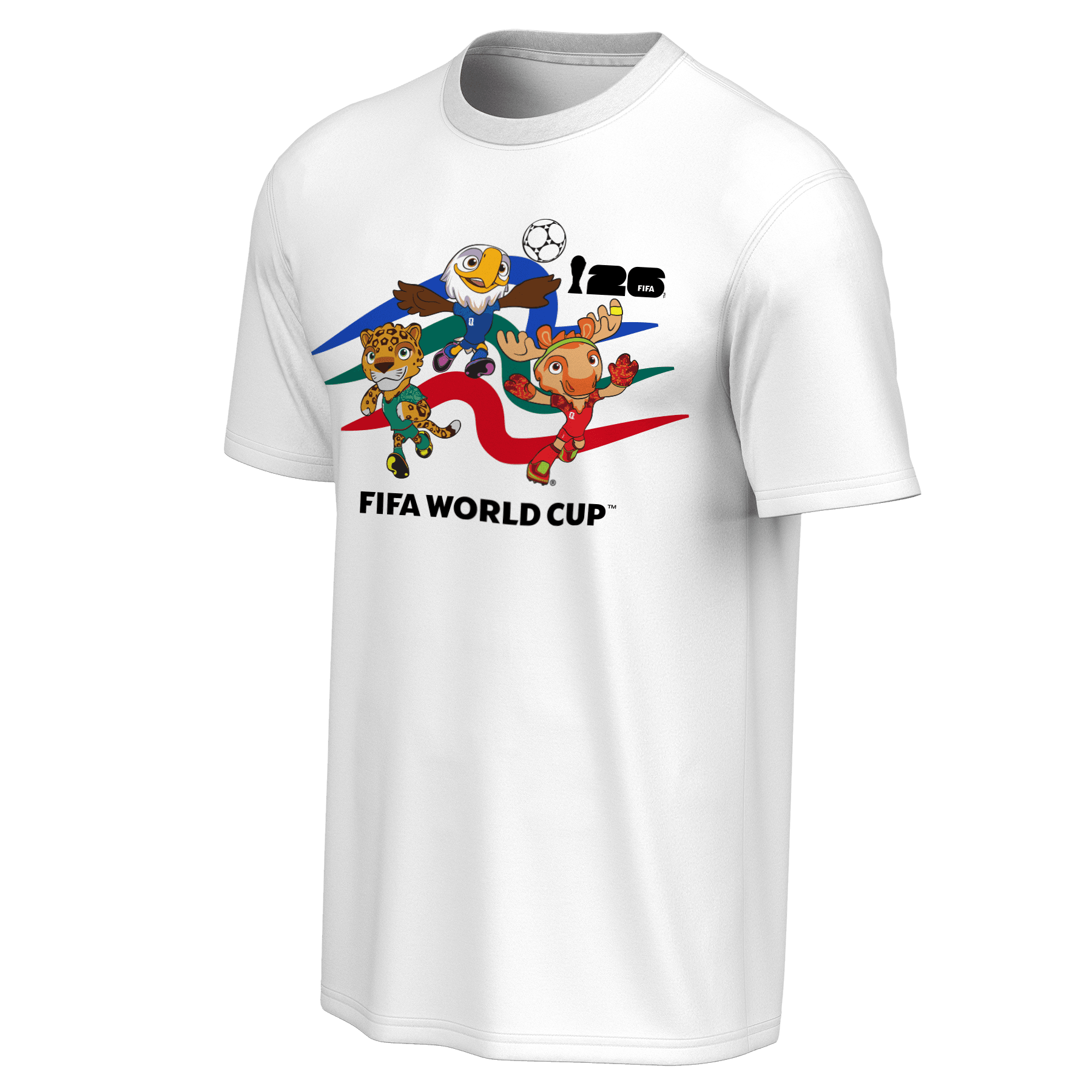 FIFA World Cup 2026™ Mascot Crew White T-Shirt - Unisex