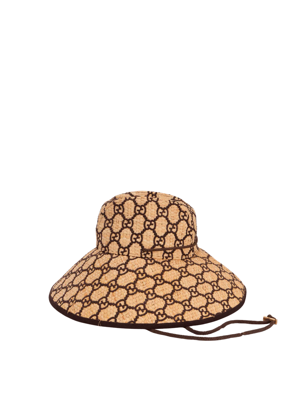 Gucci GG Raffia Wide Brim Hat