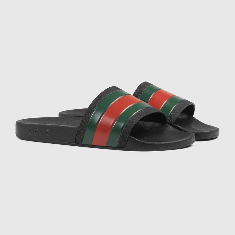 Gucci Pursuit Slide Sandal - (Black)