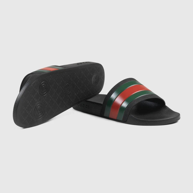 Gucci Pursuit Slide Sandal - (Black)